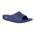 OOFOS Unisex Ooahh Slide Sandals in Navy