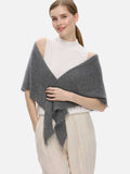 Gray CloudPuff Cashmere Scarf