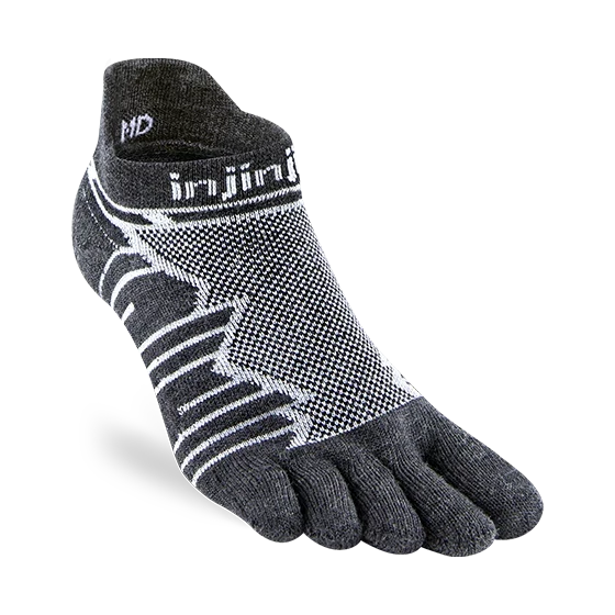Injinji Ultra Run No-Show Wool in Slate