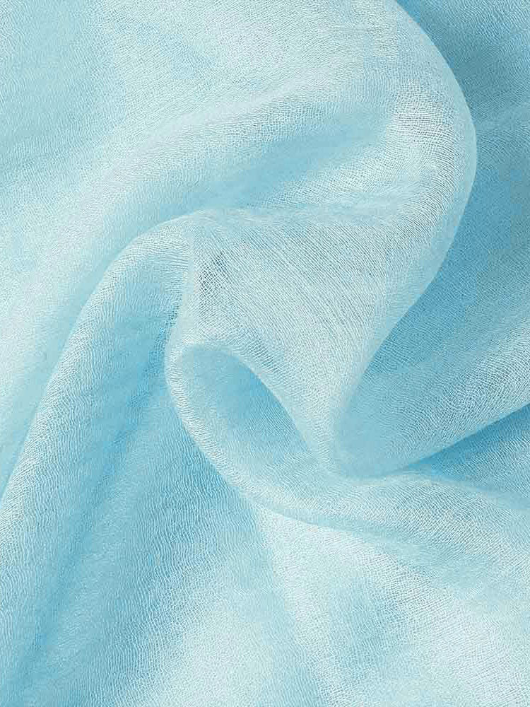 Featherlight Aqua Blue Cashmere Scarf