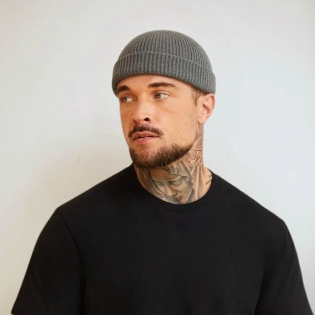 DARK GREY FISHERMAN BEANIE PRO
