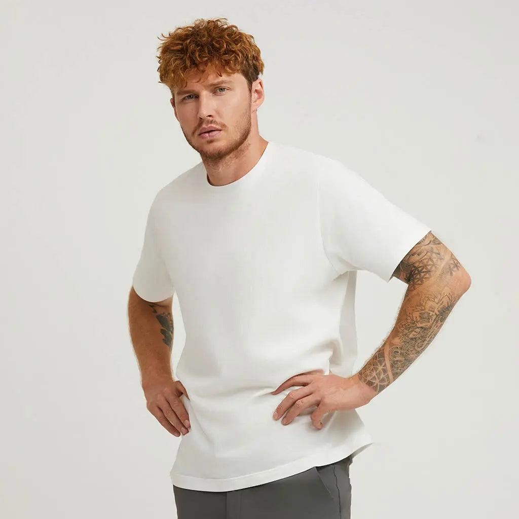 WHITE EDITION LOOPWHEELED T-SHIRT 3-PACK